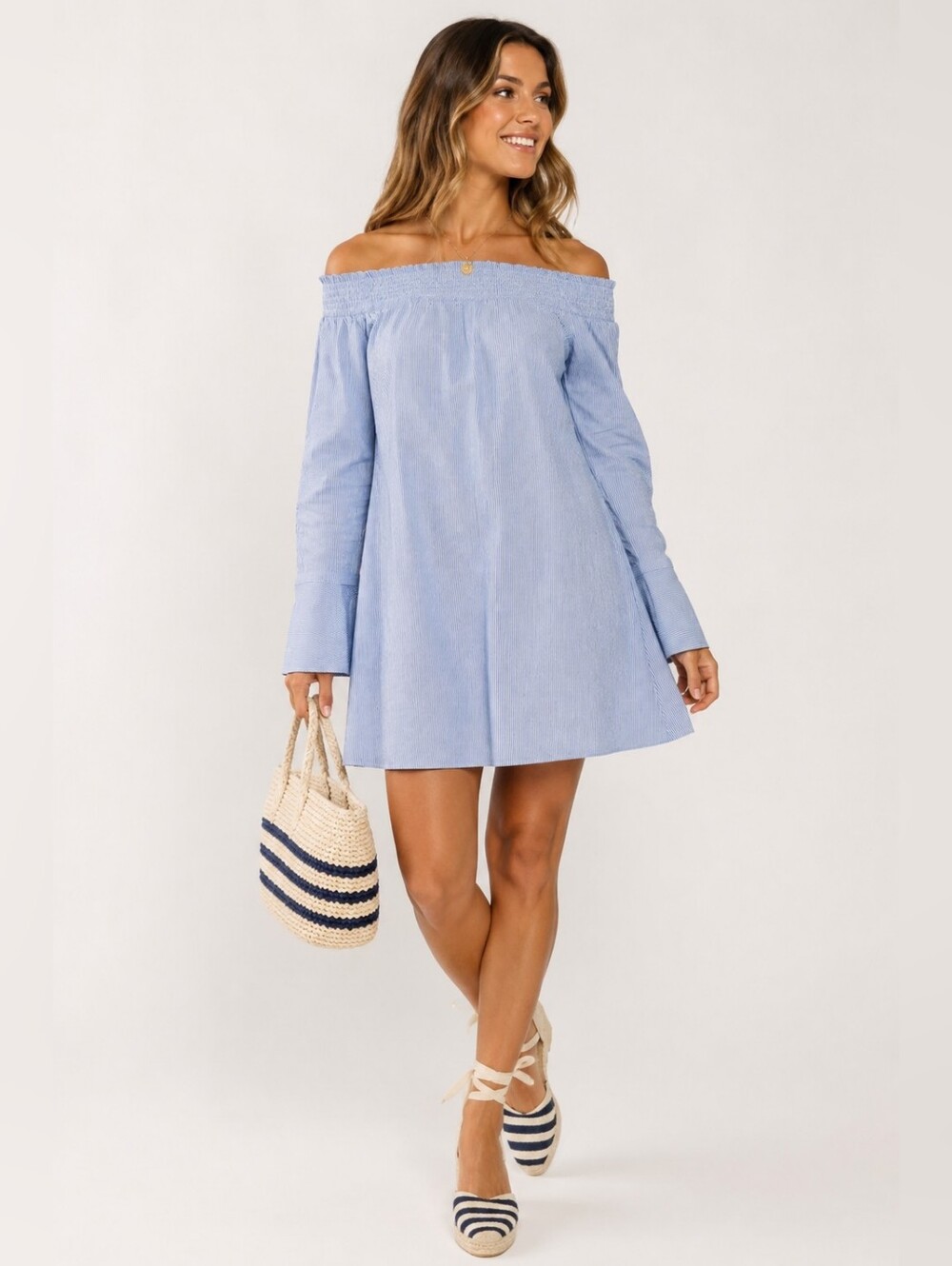 Derek Lam 10 Crosby Cotton Nautical Old Money Dress 10
